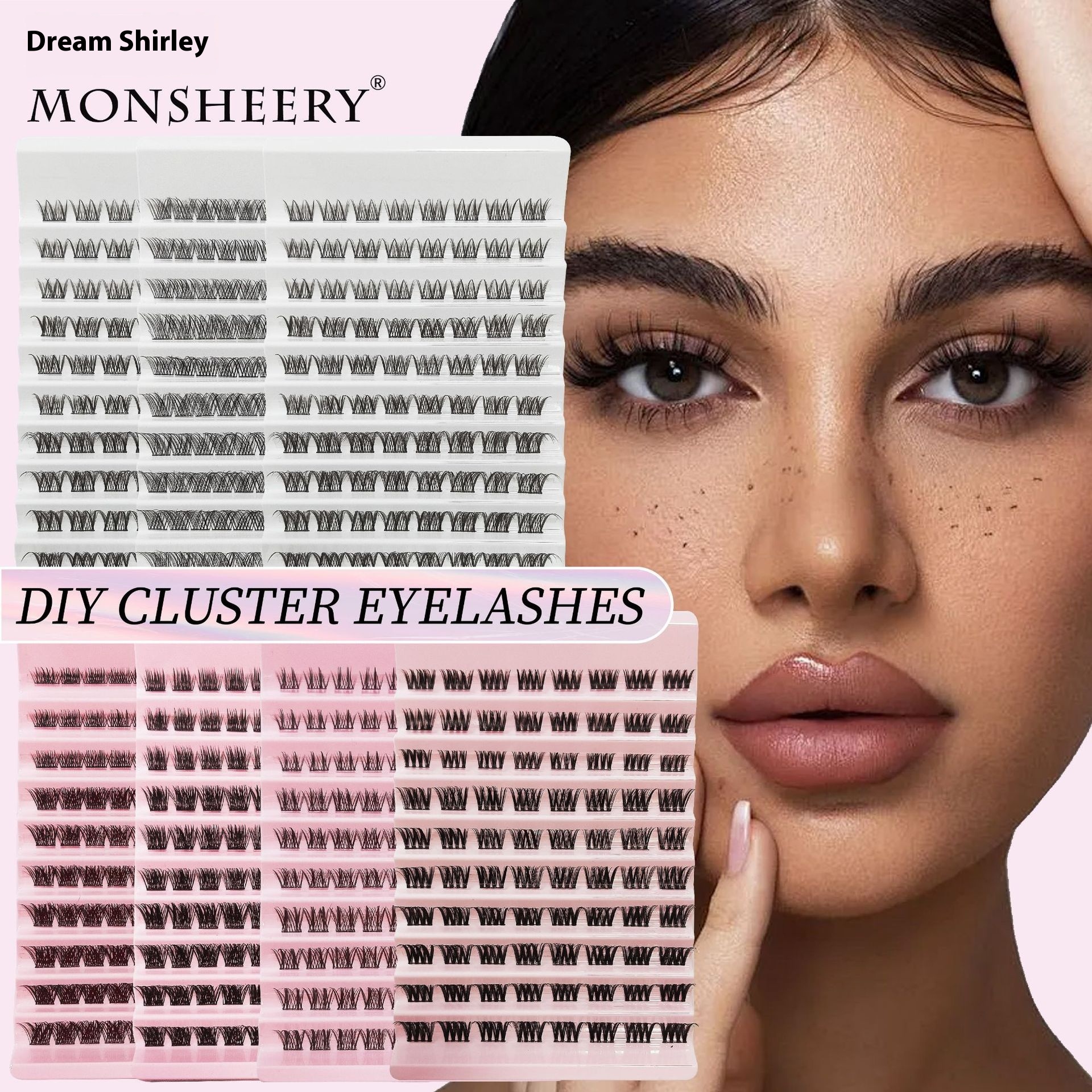 Ladder Tray European And American Thick Curling Single Cluster Segmented Large Capacity False Eyelashes