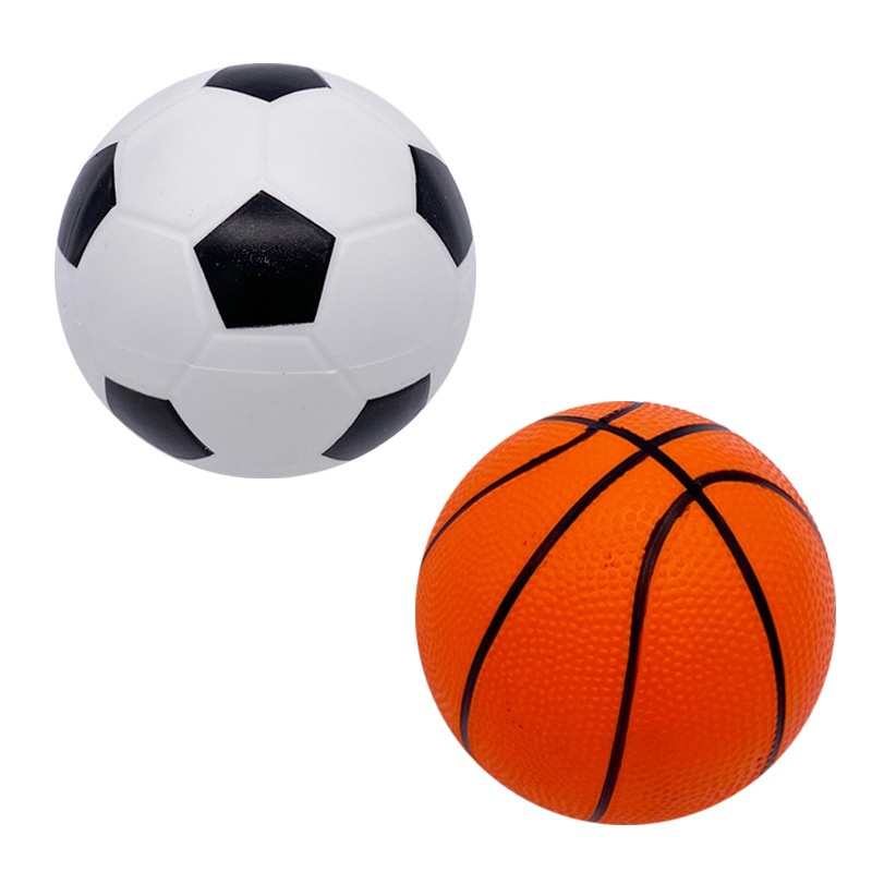 12cm P V C Inflatable Leather Ball Black And White Block Football Orange Basketball Trumpet Children's Toy Hand Snap Shot
