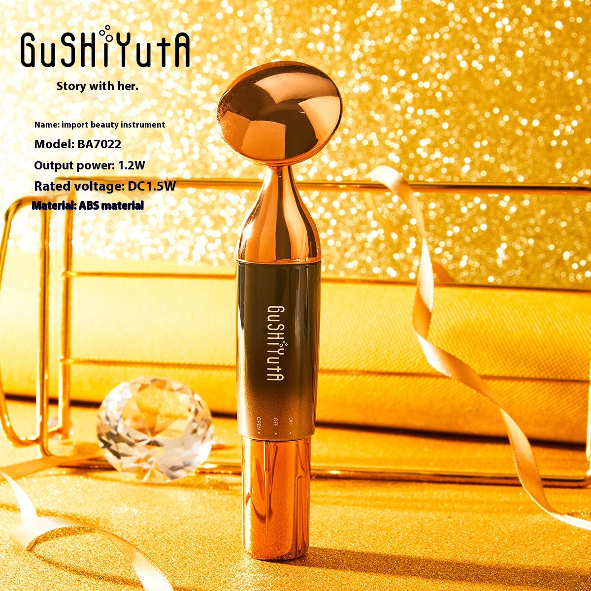 Story And Her Introductiontrument Essence Massager For Face And Eyes Men's And Women's Electric Beautytrument Can Be Shipped In One Piece