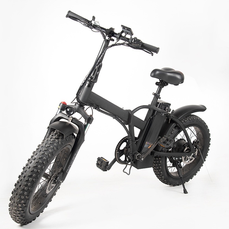 Hot-selling Foreign Trade Dropshipping Model With A P P Variable Speed Assist Folding Snowmobile Wide Tire Mountain Bike