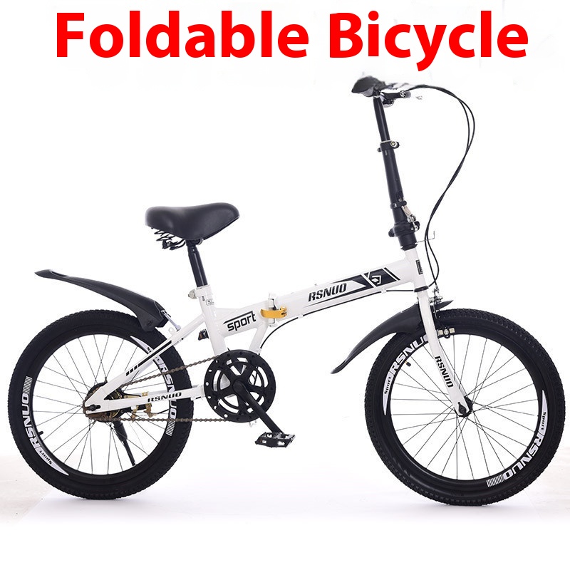 20-inch Folding Bicycle For Women, Adult And Men's Bicycle, Medium And Large Children's Student Bicycle, Ultra-light Portable Gift Bicycle
