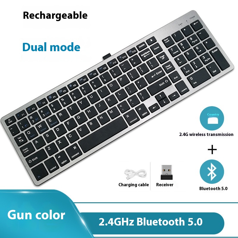 Wireless Keyboard Scissor Feet Silent Mini Set Portable Computer Tablet Phone Folding Bluetooth Keyboard