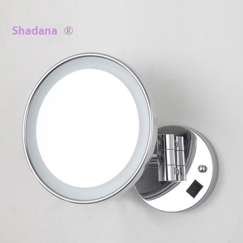 Bathroom Folding Lighted Vanity Mirror Wall Mounted Led Vanity Mirror Hotel Bathroom Beauty Mirror Mirror