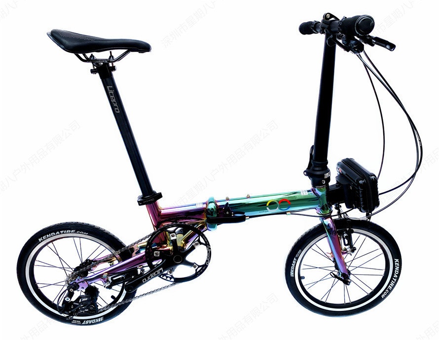 Week Eight1402 Ant Leg Folding Bike With Three Speeds, Lightweight14/16 Inch Variable Speed Colorful Folding Bike