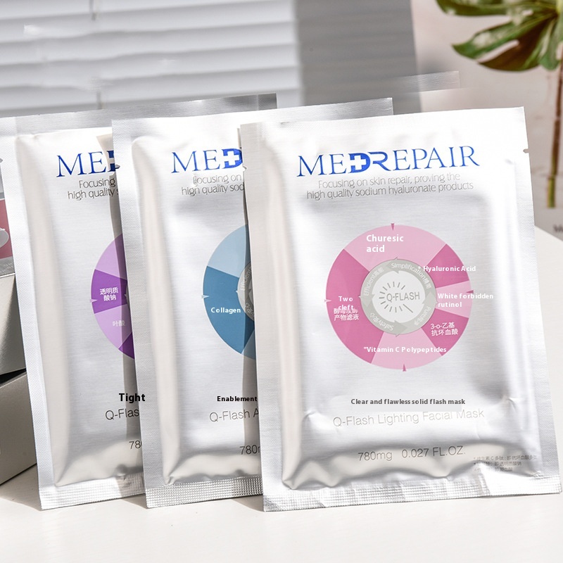 Mibell Blue Bandage Apply Light Age Firming Repair Mask Multi-hyaluronic Acid Essence Blue Water260ml Pink Water