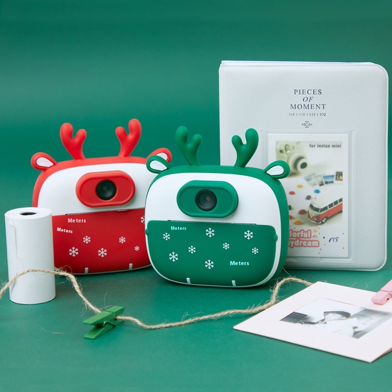 Little Kid Children's Polaroid Digital Mini Small S L R Thermal Papertant Photo Taking With Printing Camera Toy