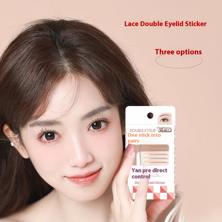 Keqi Lace Double Eyelid Stickers126pcs, Get36pcs For Free, Naturally Shaped Big Eyes, Beautiful Inner Double Eyelids K Q1075