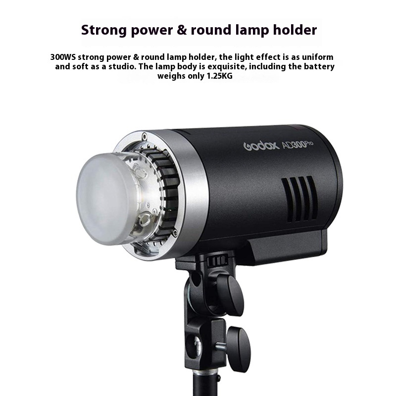 G O D O X A D300pro Outdoor Flash Lithium Battery Portable S L R Camera High-speed T T L Photography Light