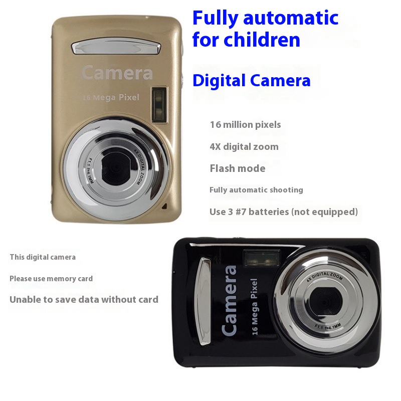 High-definition Digital Camera16 Million Pixels2.4-inch Screen720 P Dry Battery Complete Set Only98 Grams Ultra-light