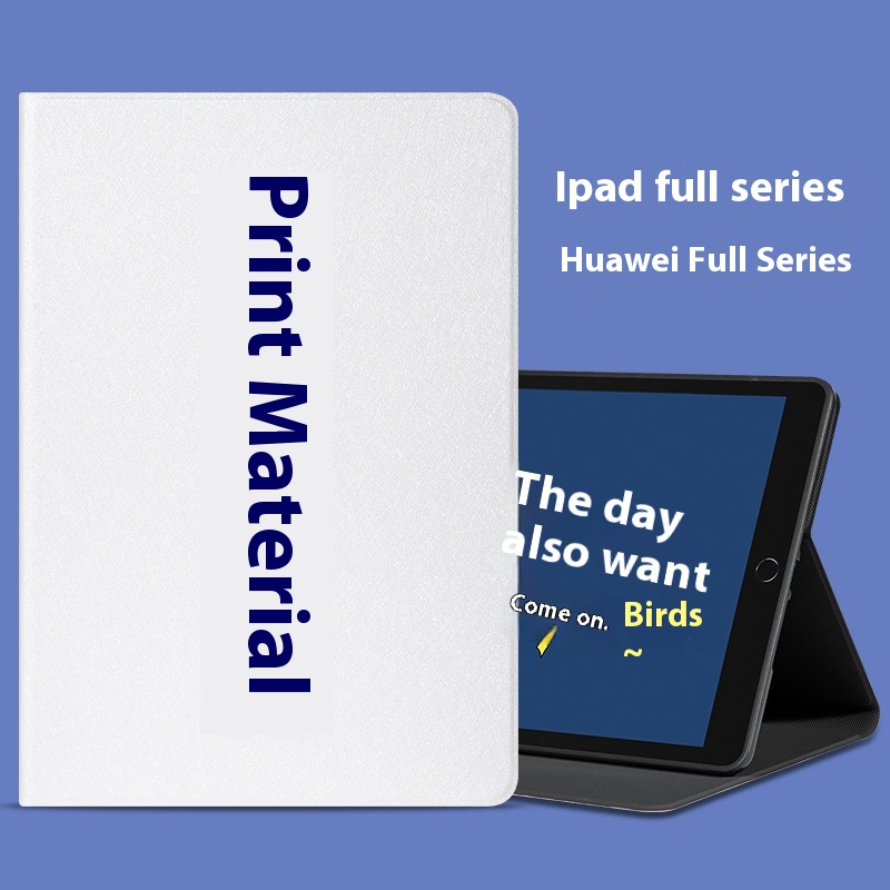 Suitable For I Pad Protective Case Printing Material Huawei M6 Tablet Bottom Case Material White Leather10.9