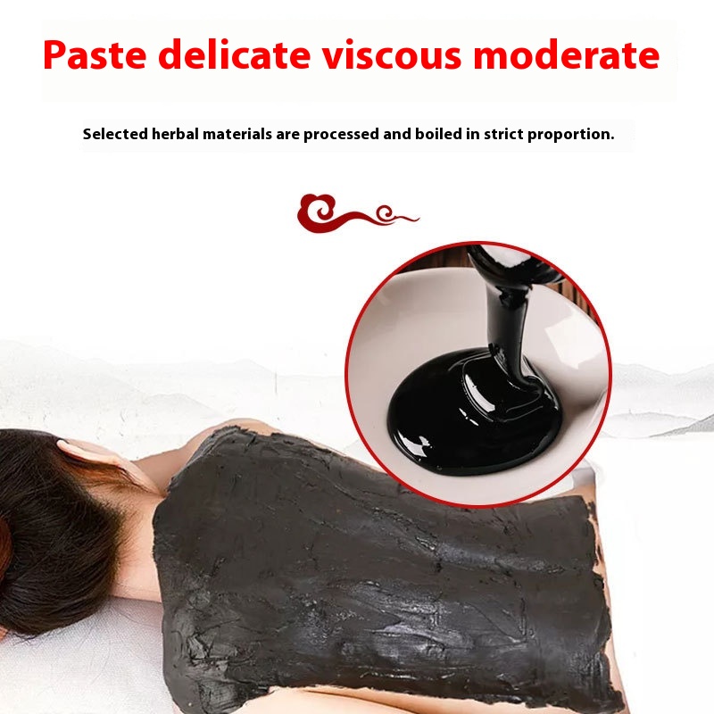 : Wire-drawing Hot Compress, Health-preserving Black Mud Moxibustion Cream, Beauty Salon Neck And Shoulder General Cold-repelling Herbal Mud Moxibustion