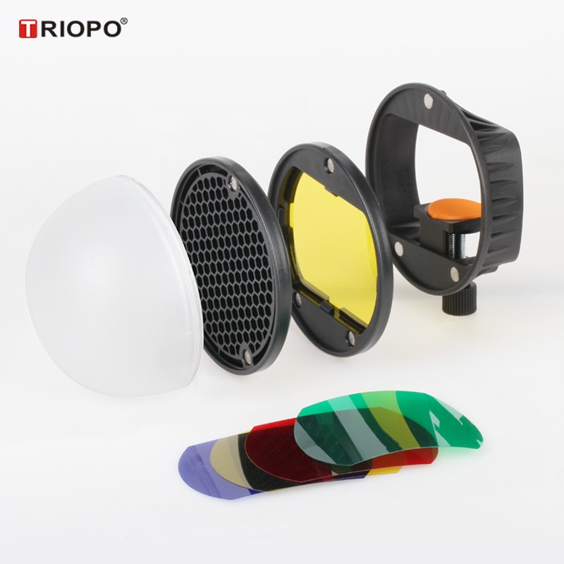 Jebao S L R Camera Top Flash Soft Cover Magnetic Spherical Soft Light Honeycomb Flash Color Film T R08