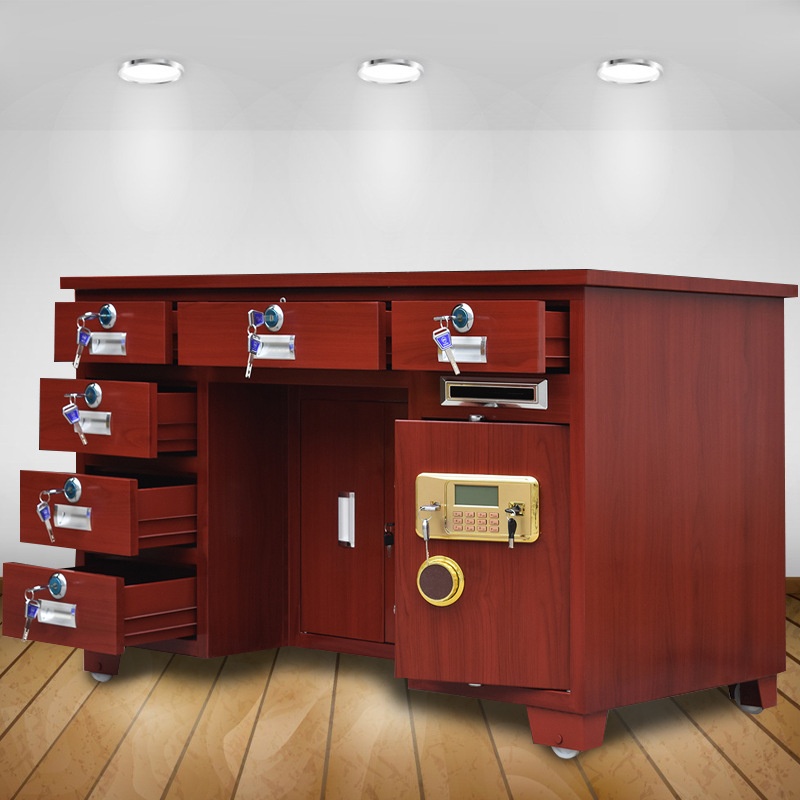 Heluo Lehua All-steel Thickened Safety Desk With Safe Financial Cashier Commercial Coin-operated Electronic Password Desk