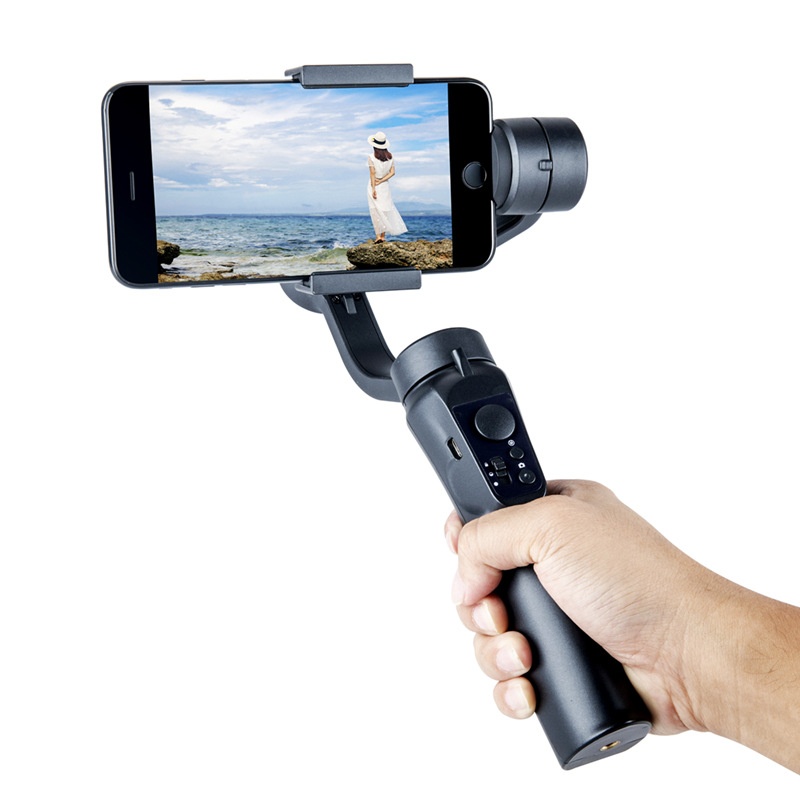 Handheld Gimbal Mobile Phone Three-axis Stabilizer Video A P P Follow Shooting Intelligent Anti-shake Single-axis Selfie Stick