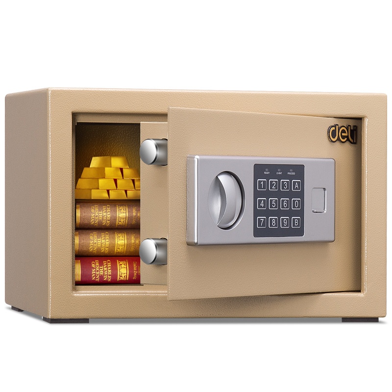 Deli16654 Household Small Safe Deposit Box Electronic Password Hidden In-wall Anti-theft Safe Deposit Box