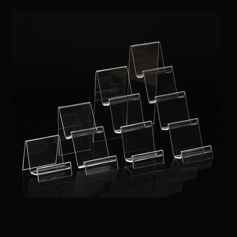 Thickened Transparent Wallet Display Rack Plastic Mobile Phone Mask Display Rack Glasses Store Table Countertop Display Rack