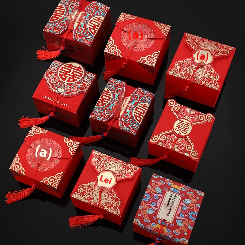 Wedding Candy Box Creative Wedding Candy Bag Wedding Supplies Chinese Wedding Candy Box Wedding Chinese Style Gift Box