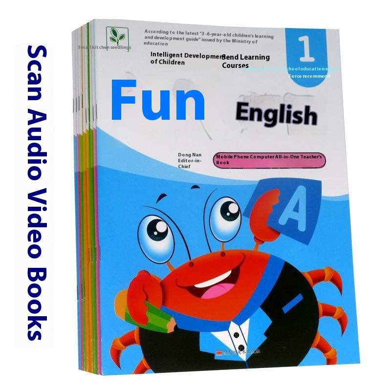 Little Sapling Fun English Kindergarten Textbook Children's Preschool Happy Learning English Audio Video Book