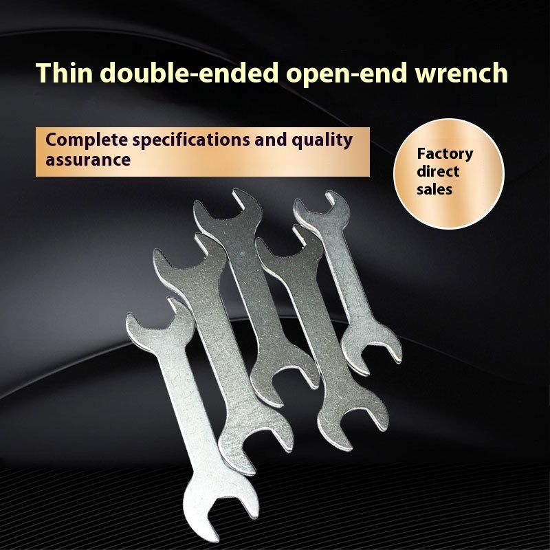 Thin Double Open End Wrench Simple Stamping Double End Wrench Hardware Tool8-10-13-14-17-19-22-24