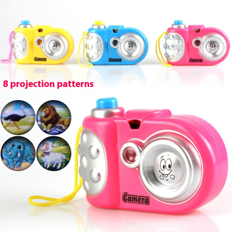 Mini Luminous Projection Camera Cartoon Projection Camera Children's Educational Luminous Camera