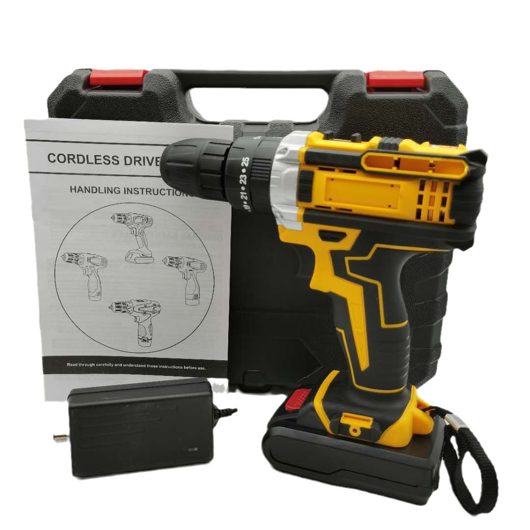 High Power Rechargeable Lithium Electric Drill Electric Screwdriver Tool Set Impact Drill Power Tools