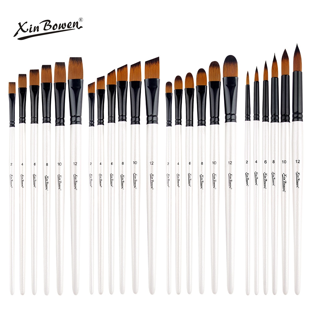 Nylon Hair Brushes, Water Chalk, Acrylic Brushes,6-piece Set, Children's Diy Painting Oil Painting Brushes