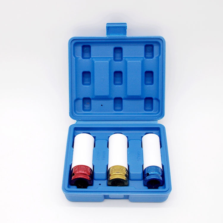 3 P C S1/2 Pneumatic Tire Protection Sleeve Color Long Sleeve Tool Auto Repair Tool Set Color Three-piece Set