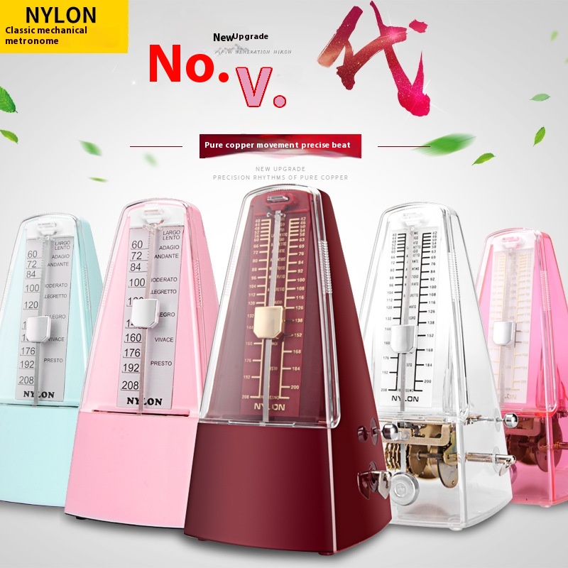Brand Genuine N Y L O N Nikon Mechanical Metronome Piano Grade Examination Violin Guitar Guzheng Erhu Musicaltrument