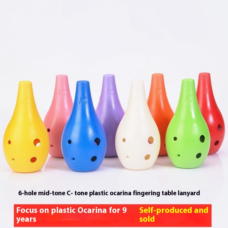 6-hole Alto C-key Resin Plastic Six-hole Ocarina A C Anti-fall Teaching Children And Students Entry-level Musicaltrument