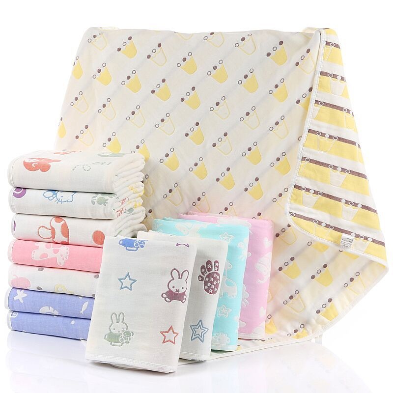 Six-layer Gauze Children's Quilt Kindergarten Large Thick Blanket Children's Towel Baby Bath Towel Hug Quilt