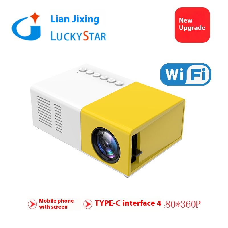Foreign Trade J9 W- P R O Mobile Phone Projector Micro Projector Led Portable Projector B S C I Certification