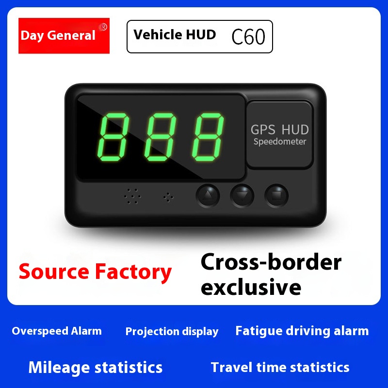 Tianjiang Car H U D Head-up Display Car Universal Projection Display G P S Satellite Speed Measurement Display C60