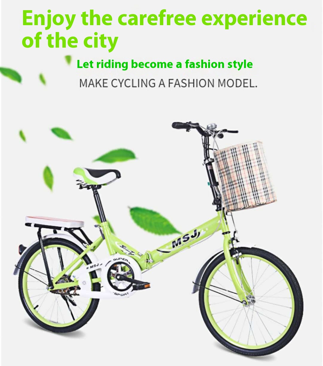 Direct Dery Of20-inch Folding Bicycle For Adults And Children, Ultra-light Portable Transmission Bicycle, Gift Bicycle