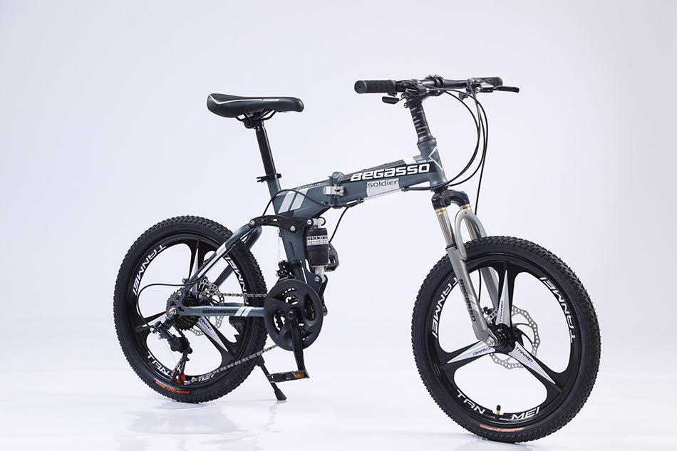 20-inch Folding Mountain Bike Soft Tail Shock-absorbing Children's Bicycle Outdoor Male And Female Student Bicycle