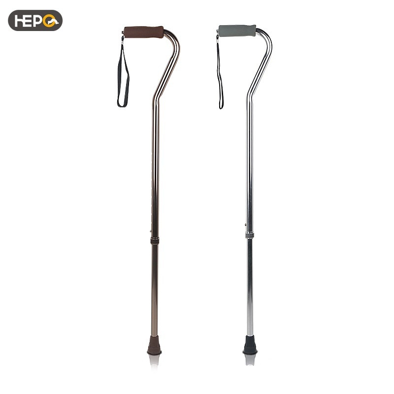 Haobu Aluminum Alloy Retractable Single Crutch For The Elderly, Ultra-light And Durable Cane, Crutch Direct Of Trekking Stick