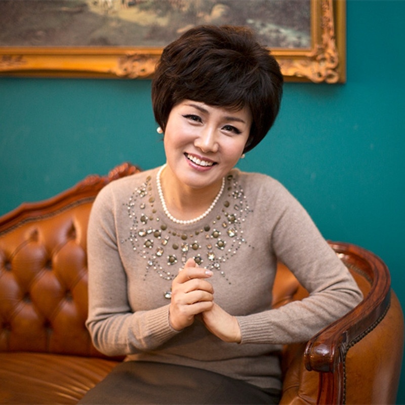 Full Wig, Short Straight Hair, Middle-aged And Elderly Women's Wig, Short Hair, Mother's Wig, Slightly Curly, Fluffy, Natural Wig