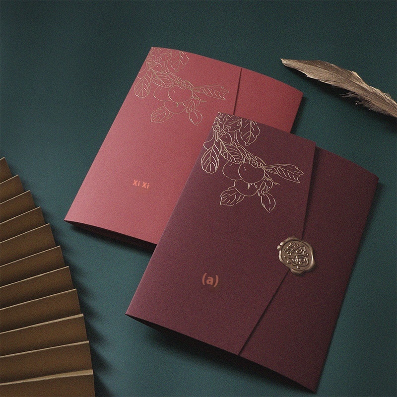 High-end Invitations, Wedding Invitations, Wedding Invitations, Simple Internet Celebrity Forest Style Chinese Style Customization Creative