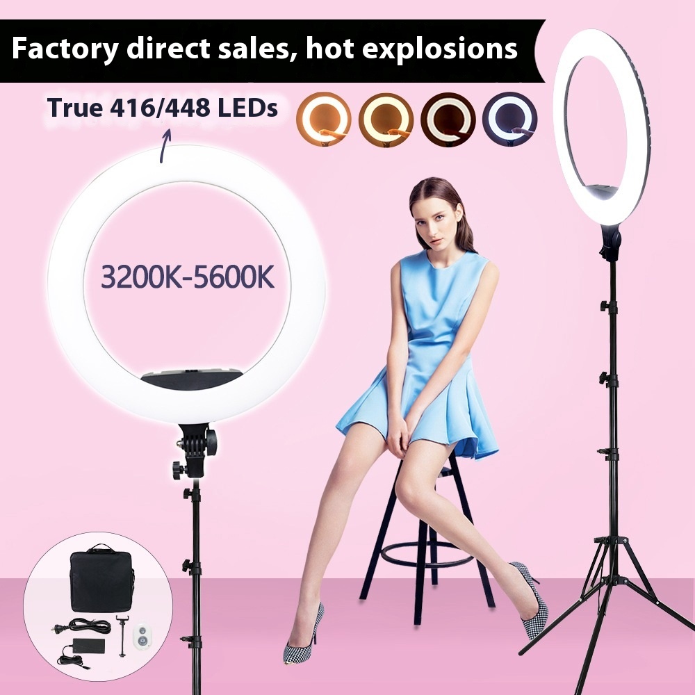 Ring Light Led19-inch Dimmable Photography Flash Mobile Phone Fill Light Beauty Outdoor Shooting Ring Light