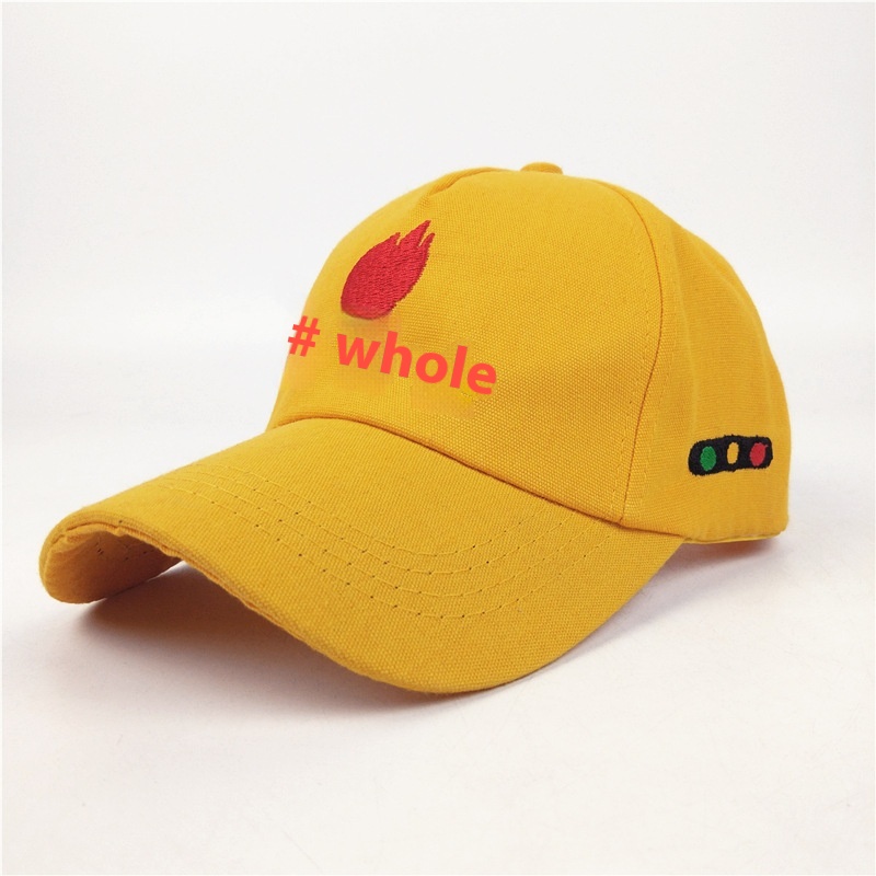Embroidered Small Yellow Hat Outdoor Spring, Summer And Autumn Sun Visor For Children, Elementary School Students, Traffic Light Hat, Custom Pattern