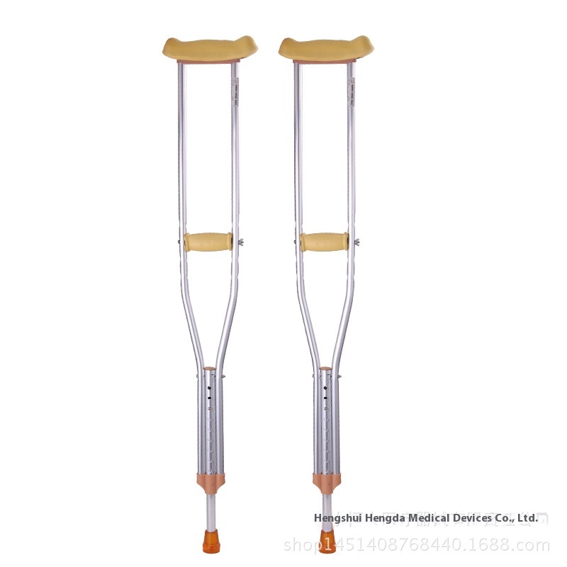 Thickened Non-slip Aluminum Alloy Armpit Crutches Medical Crutches Adjustable Lifting Crutches Armpit Crutches