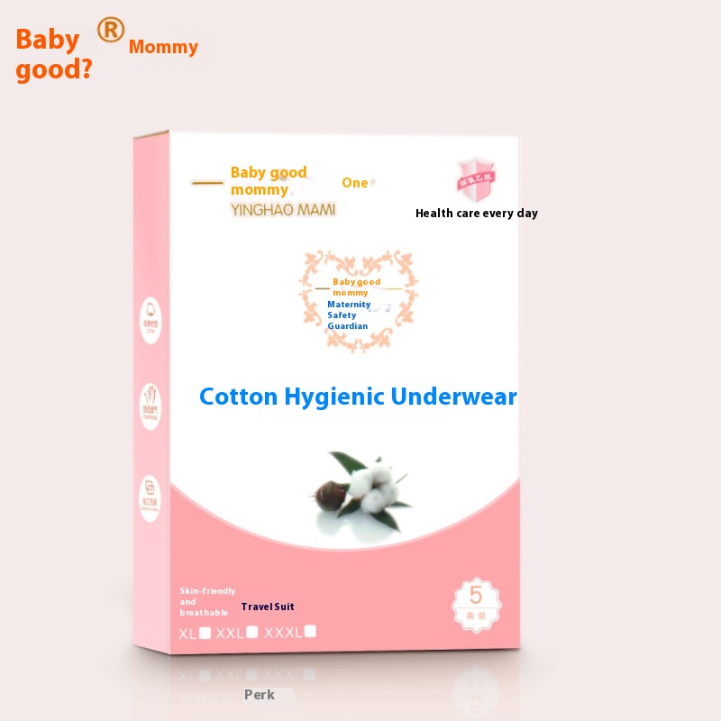 Disposable Cotton Underwear, Maternity Confinement, Maternity Supplies, Postpartum Travel, No-wash, Disinfection And Sterilization, Large Size