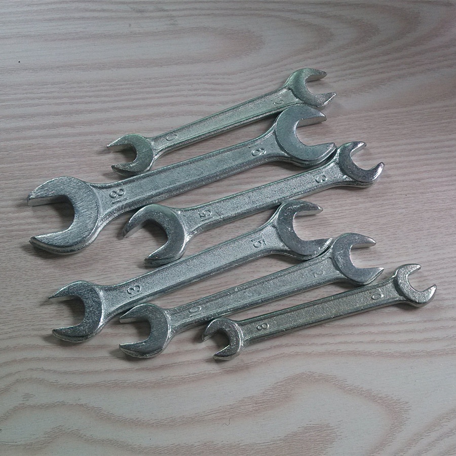 Direct Of Cheap Double-opening Forged And Printed High-strength And High-hardness Car Maintenance Wrench Distribution Tools