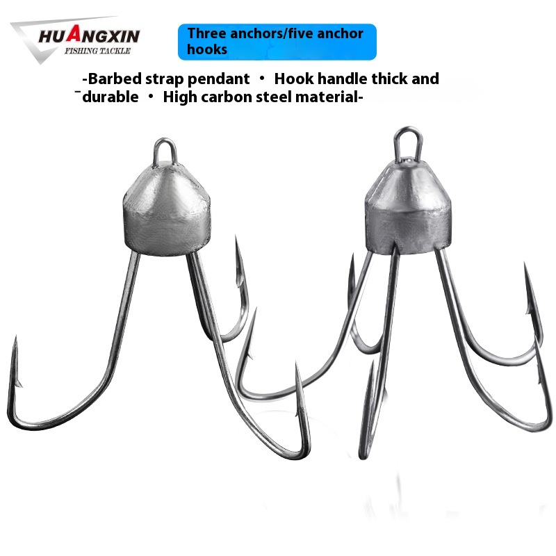 Fishing Tackle Fish Hook Anchor Fish Hook Five Anchor Hook Three Anchor Hook Five Claw Hook Fishing Tackle Lead Sinker Anchor Hook Three Claw Hook