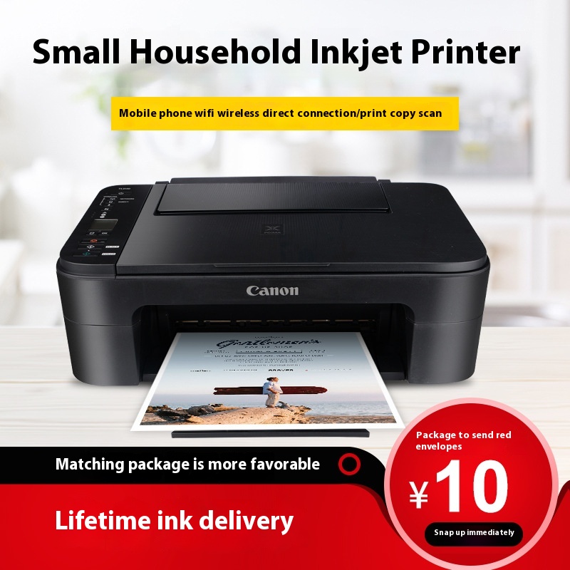 Canon Wireless Small Home Printer Copy And Scan All-in-one Color Inkjet Photo Mini Copier A4