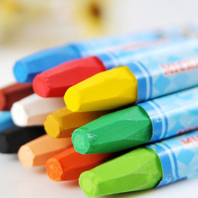 12/18/24 Color Oil Pastels Children's Crayons Art Stationery Kindergarten Coloring Graffiti Painting Tools Brush