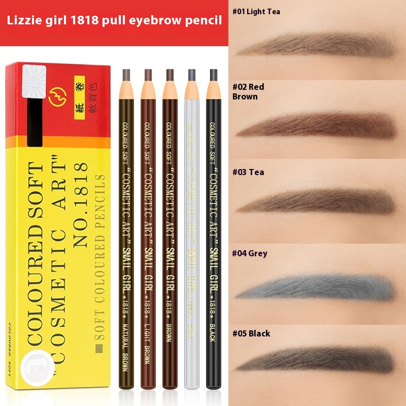 Makeup1818 Threaded Eyebrow Pencil Waterproof And Sweatproof Multi- Color Cosmetic Pen With Anti- Counterfeiting Tattoo Studio Recommendation