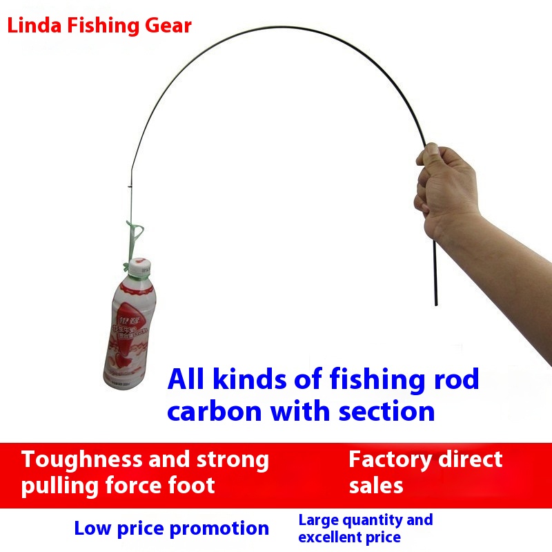 Fishing Rod Carbon With Hollow Section Rod Slightly Hand Rod With123 Sections