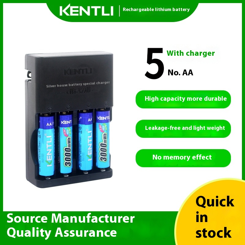 Jinteli A A5 Rechargeable Battery1.5 V Rechargeable Lithium Battery Set For Camera Flash