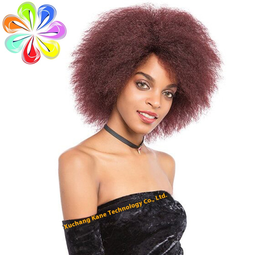 Supplies European And American Fashion Wigs For Women With Afro Fluffy Kinky Straight Short Wigs High Temperature Wire