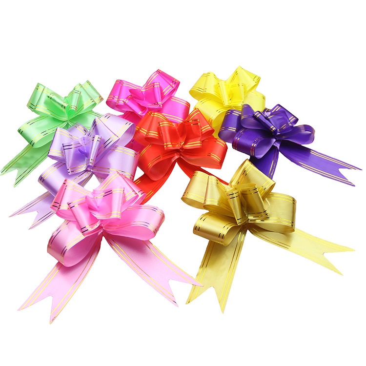 Wedding Supplies Handlebar Ribbon Flower3 C M Flower Gift Packaging Pull Flower Medium Bow Hand Pull Flower